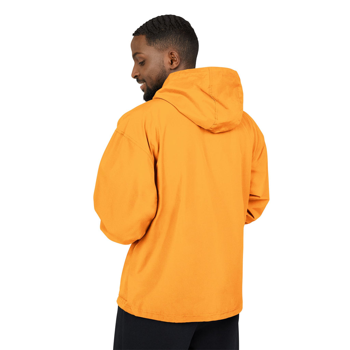 Packable Anorak Jacket — Orange Heart Sequin Patch