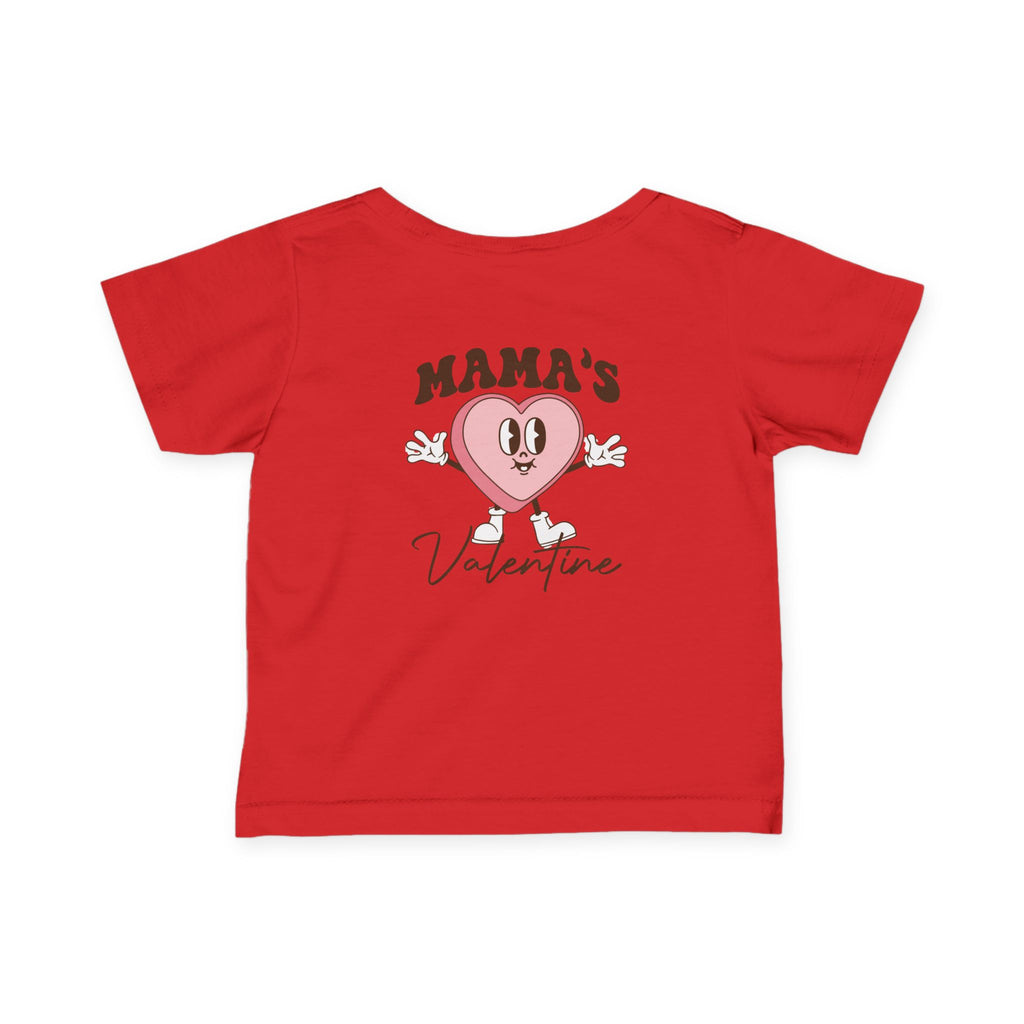Infant Tee — "Mama’s Valentine" Cute Heart Baby Shirt