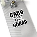 Baby and Dog on Board Sticker — Cute Car Decal for New Parents & Pet Owners