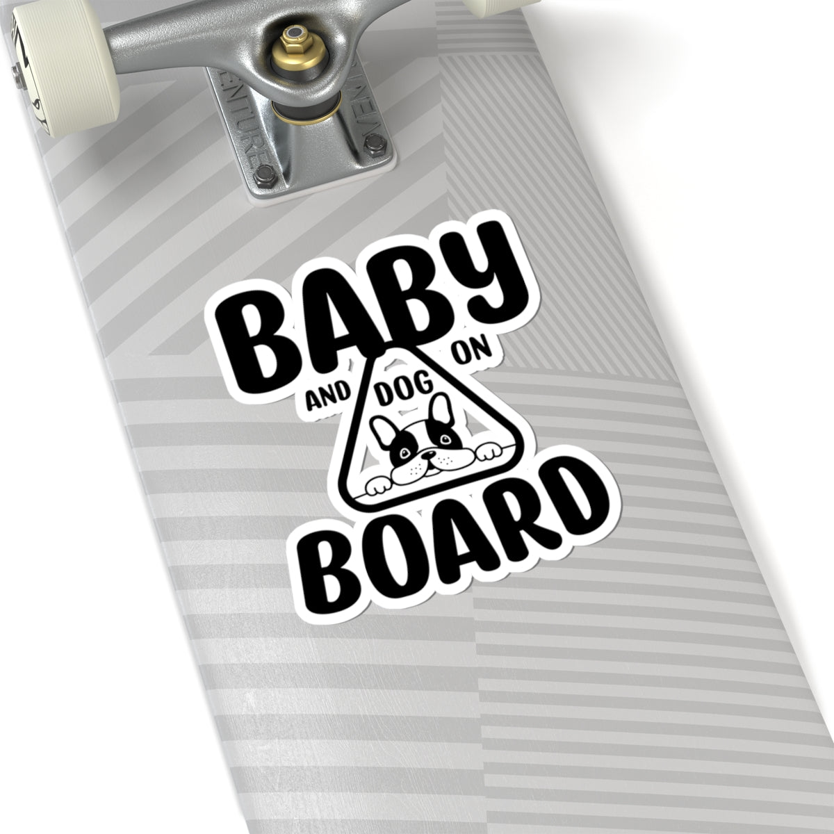 Baby and Dog on Board Sticker — Cute Car Decal for New Parents & Pet Owners