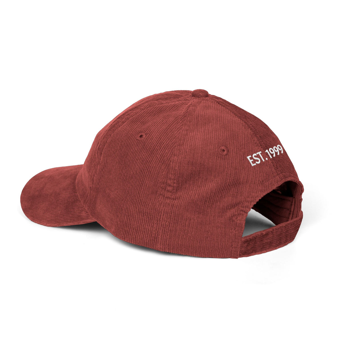 Vintage Corduroy Cap — Embroidered "EST. 1999" Dad Hat