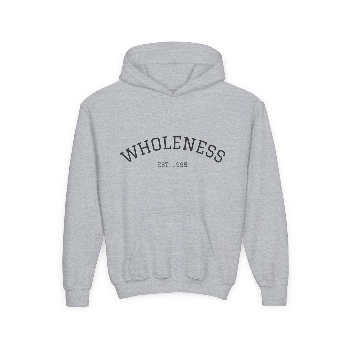 Wholeness Youth Hoodie – Vintage 'EST. 1995' Arch Logo
