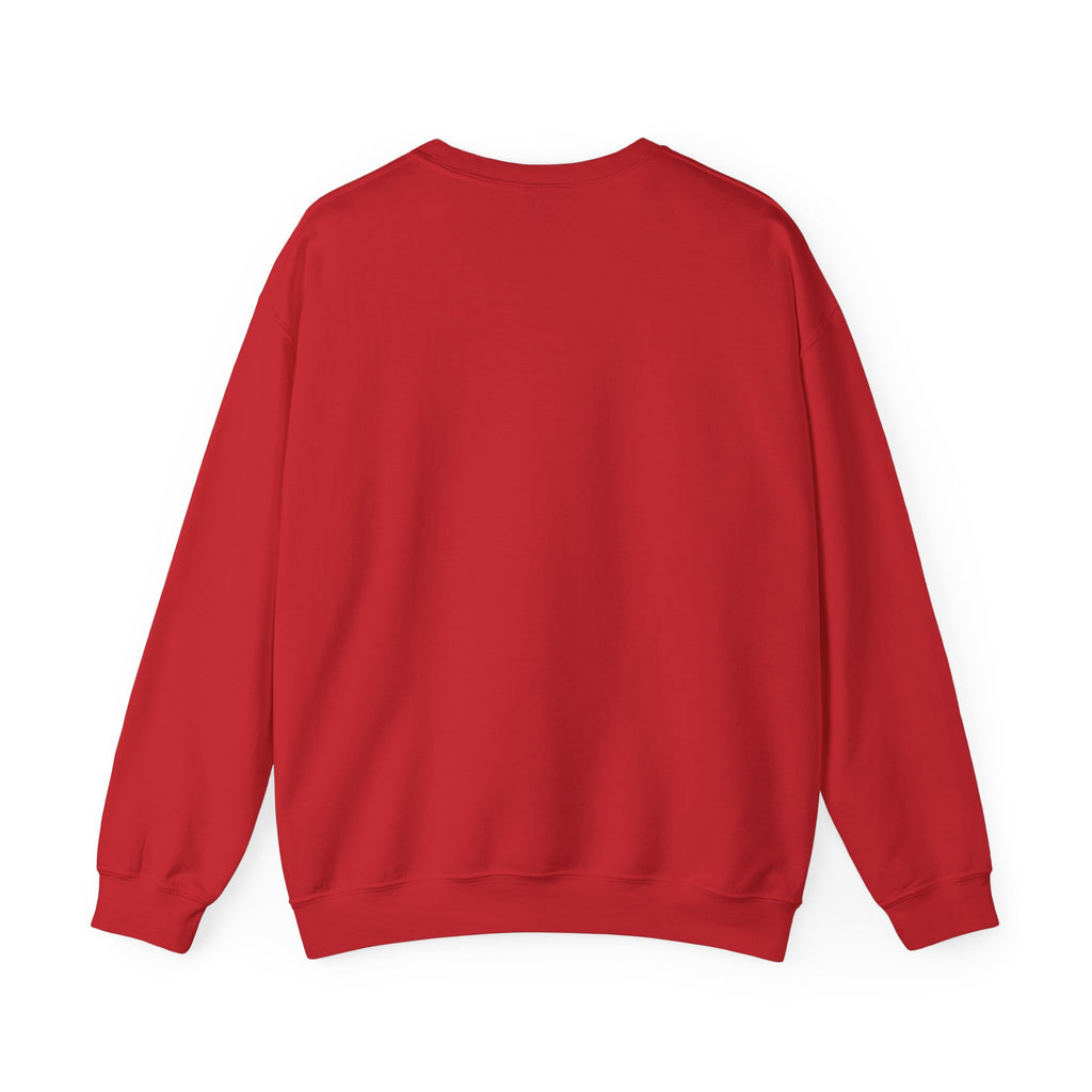 Crewneck Sweatshirt — Minimal Line Art Heart "I (heart) you" Back Design