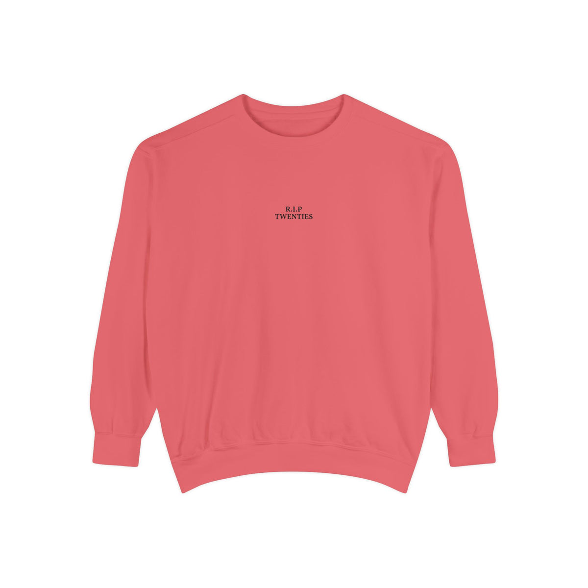 Minimalist "Be Kind" White Sweatshirt — Small Chest Text Crewneck