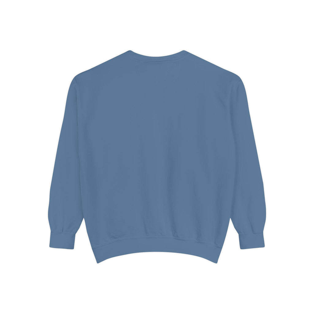 Minimalist "Be Kind" White Sweatshirt — Small Chest Text Crewneck