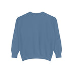 Minimalist "Be Kind" White Sweatshirt — Small Chest Text Crewneck