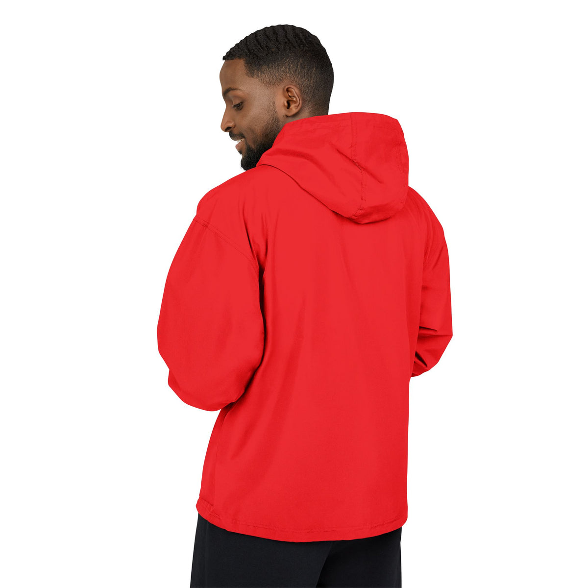 Packable Anorak Jacket — Orange Heart Sequin Patch