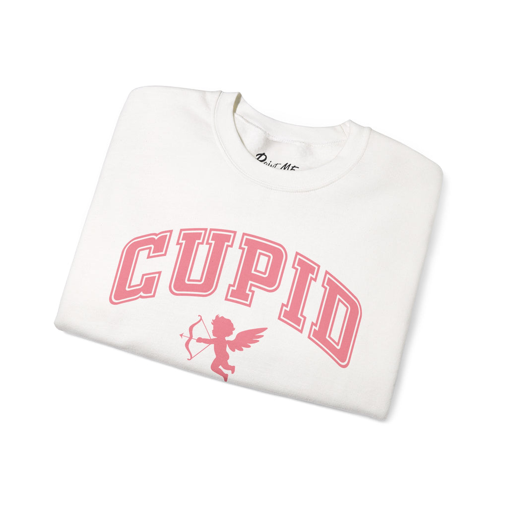 Crewneck Sweatshirt — Minimal Line Art Heart "I (heart) you" Back Design