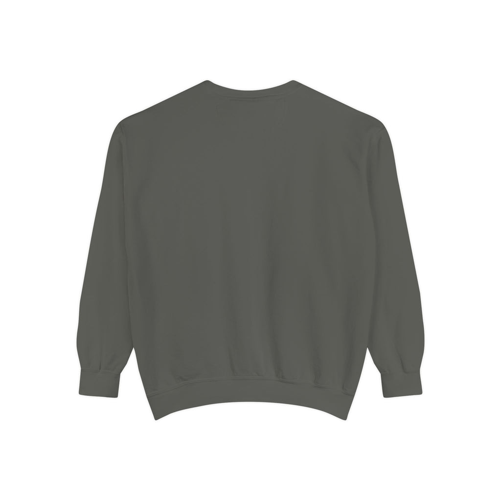 Minimalist "Be Kind" White Sweatshirt — Small Chest Text Crewneck