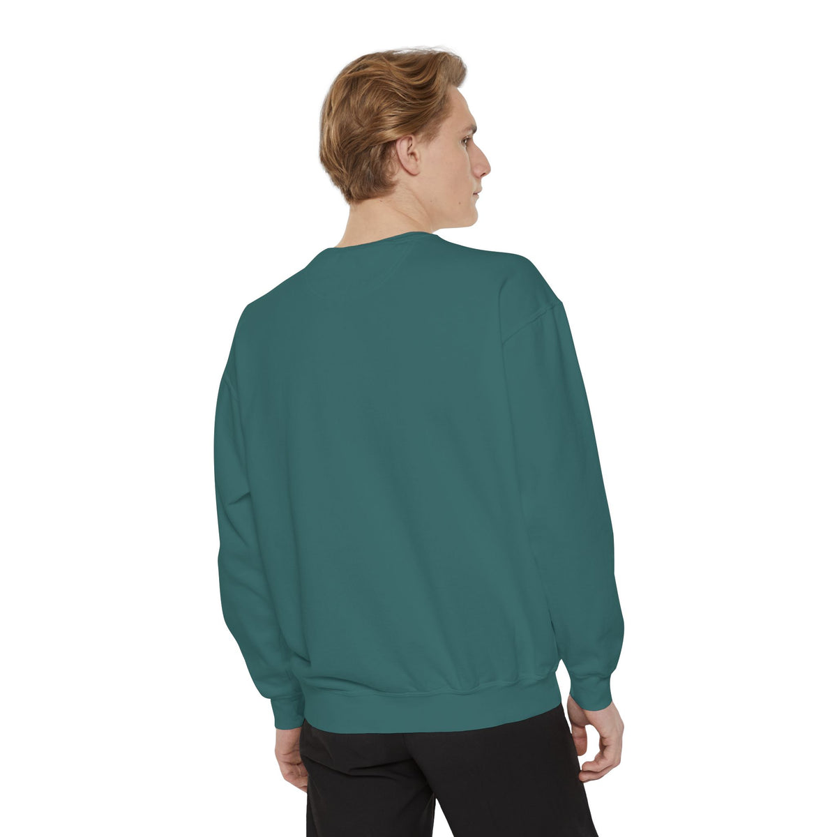 Minimalist "Be Kind" White Sweatshirt — Small Chest Text Crewneck
