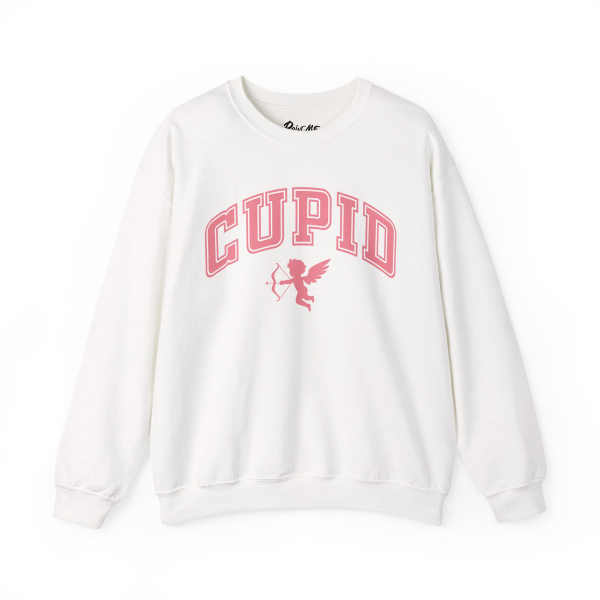 Crewneck Sweatshirt — Minimal Line Art Heart "I (heart) you" Back Design