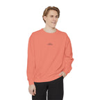 Minimalist "Be Kind" White Sweatshirt — Small Chest Text Crewneck