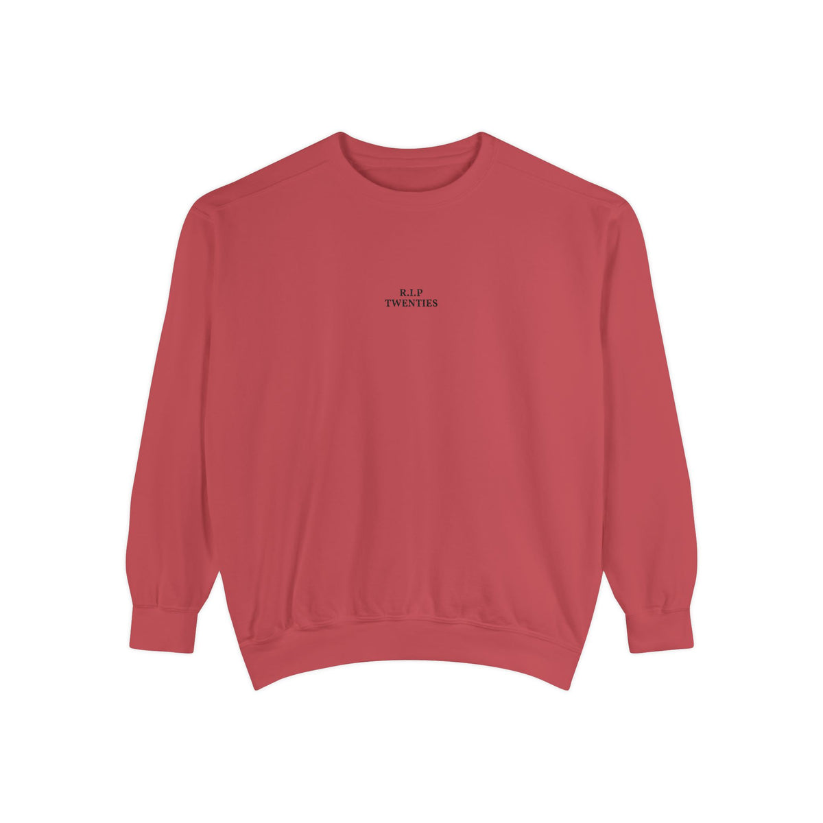 Minimalist "Be Kind" White Sweatshirt — Small Chest Text Crewneck