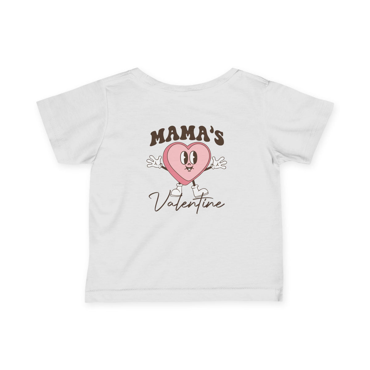 Infant Tee — "Mama’s Valentine" Cute Heart Baby Shirt