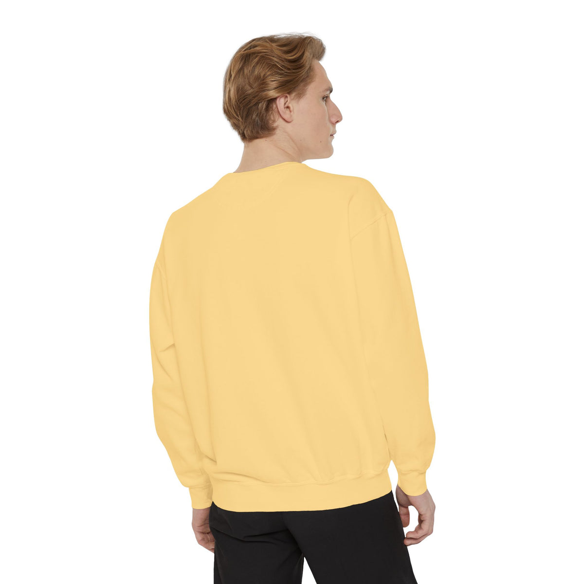 Minimalist "Be Kind" White Sweatshirt — Small Chest Text Crewneck
