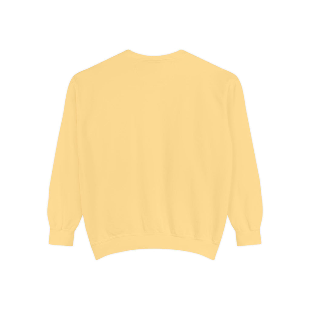Minimalist "Be Kind" White Sweatshirt — Small Chest Text Crewneck