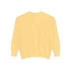 Minimalist "Be Kind" White Sweatshirt — Small Chest Text Crewneck
