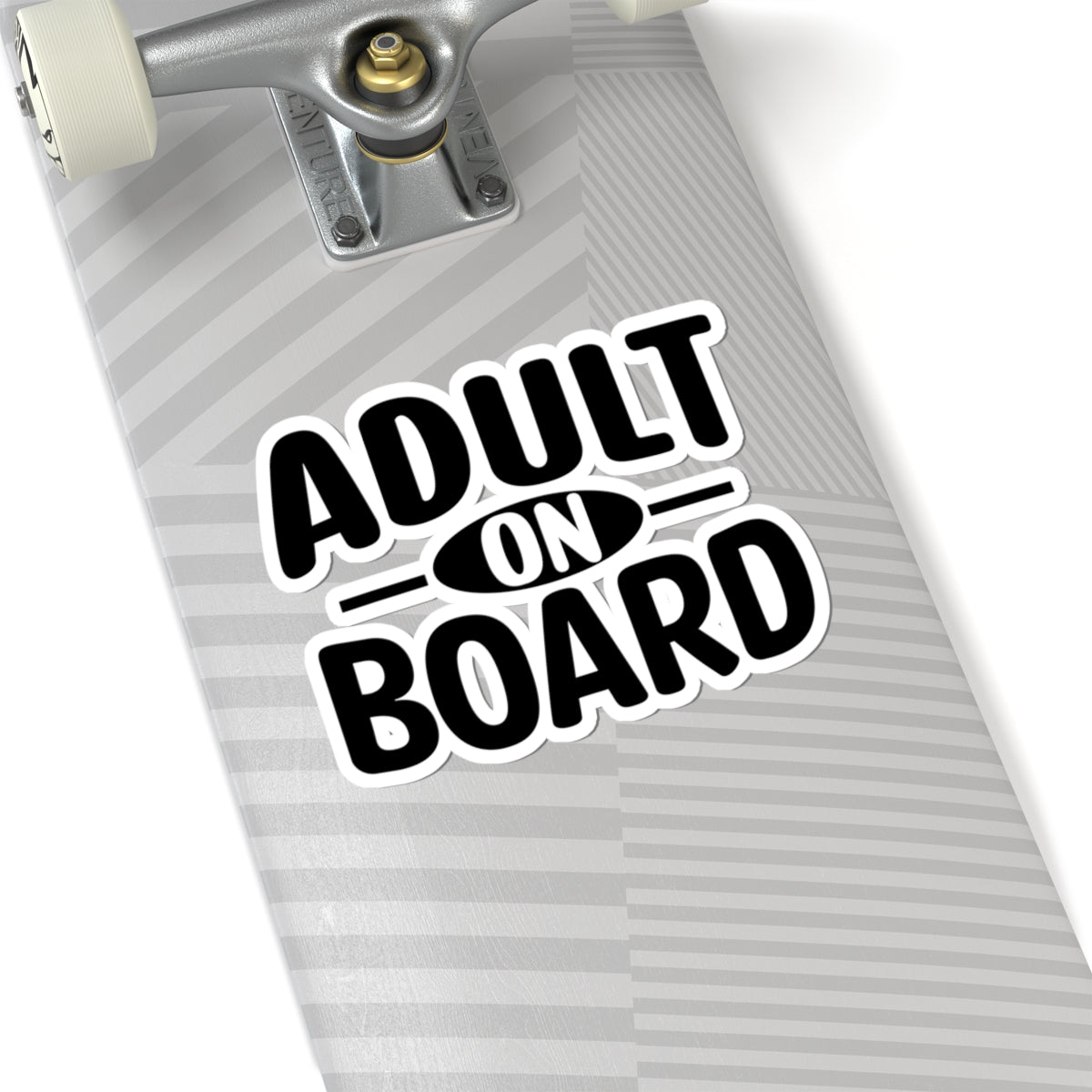 Adult On Board Sticker — Funny Kiss-Cut Vinyl Decal for Laptops, Water Bottles & Cars