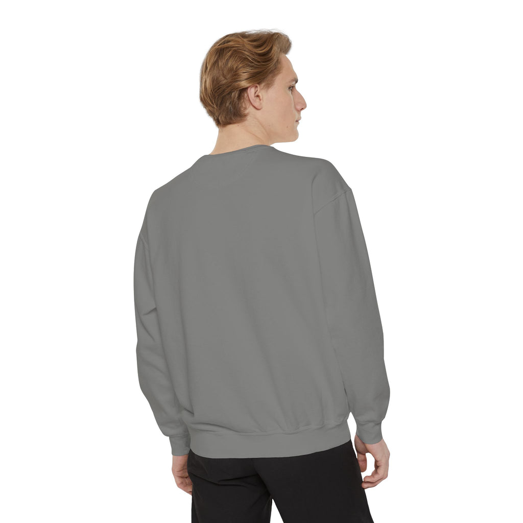 Minimalist "Be Kind" White Sweatshirt — Small Chest Text Crewneck