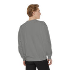 Minimalist "Be Kind" White Sweatshirt — Small Chest Text Crewneck