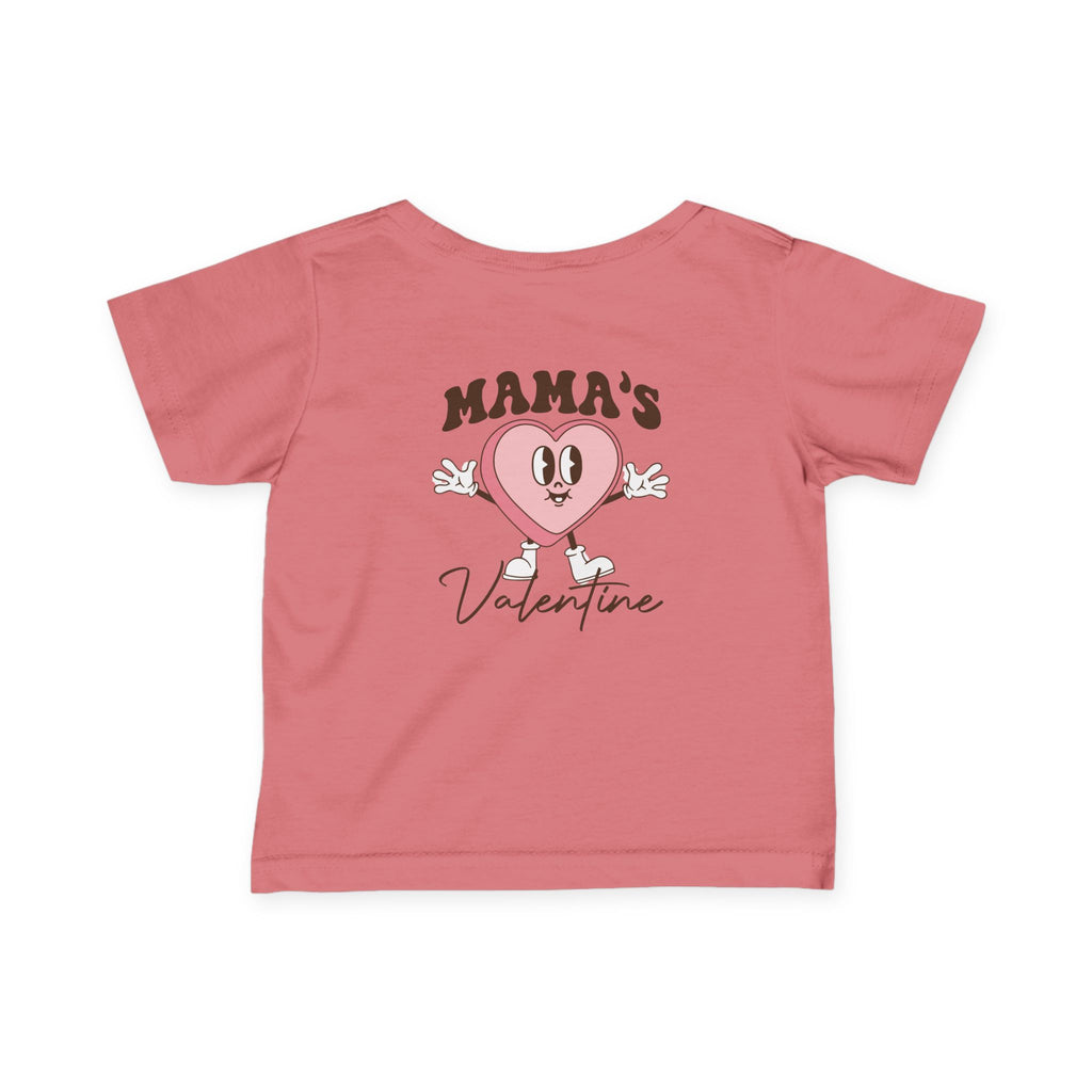 Infant Tee — "Mama’s Valentine" Cute Heart Baby Shirt