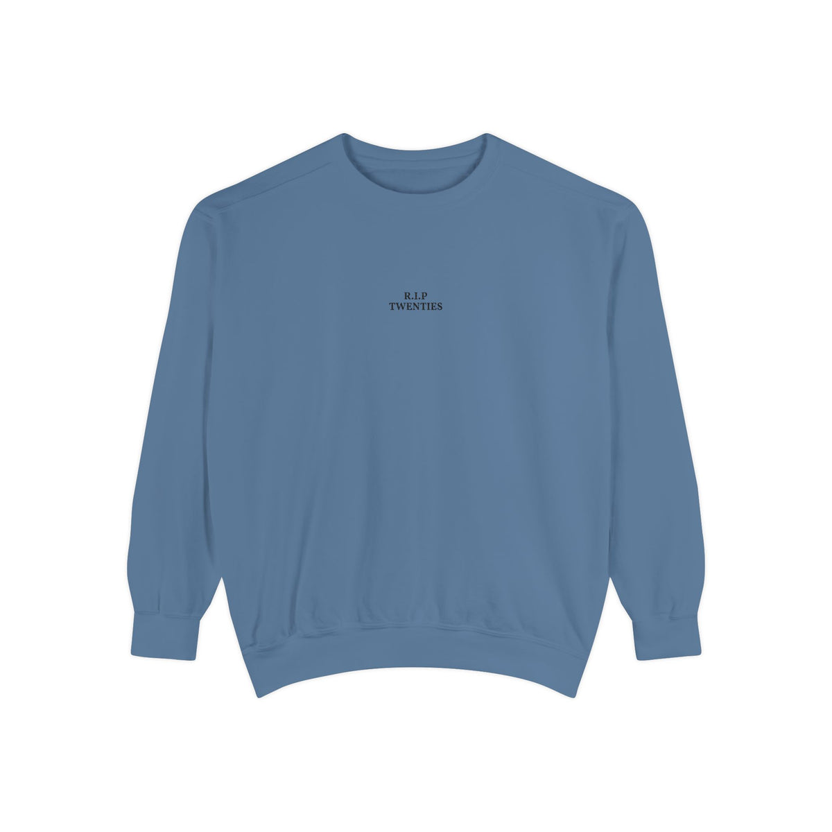 Minimalist "Be Kind" White Sweatshirt — Small Chest Text Crewneck