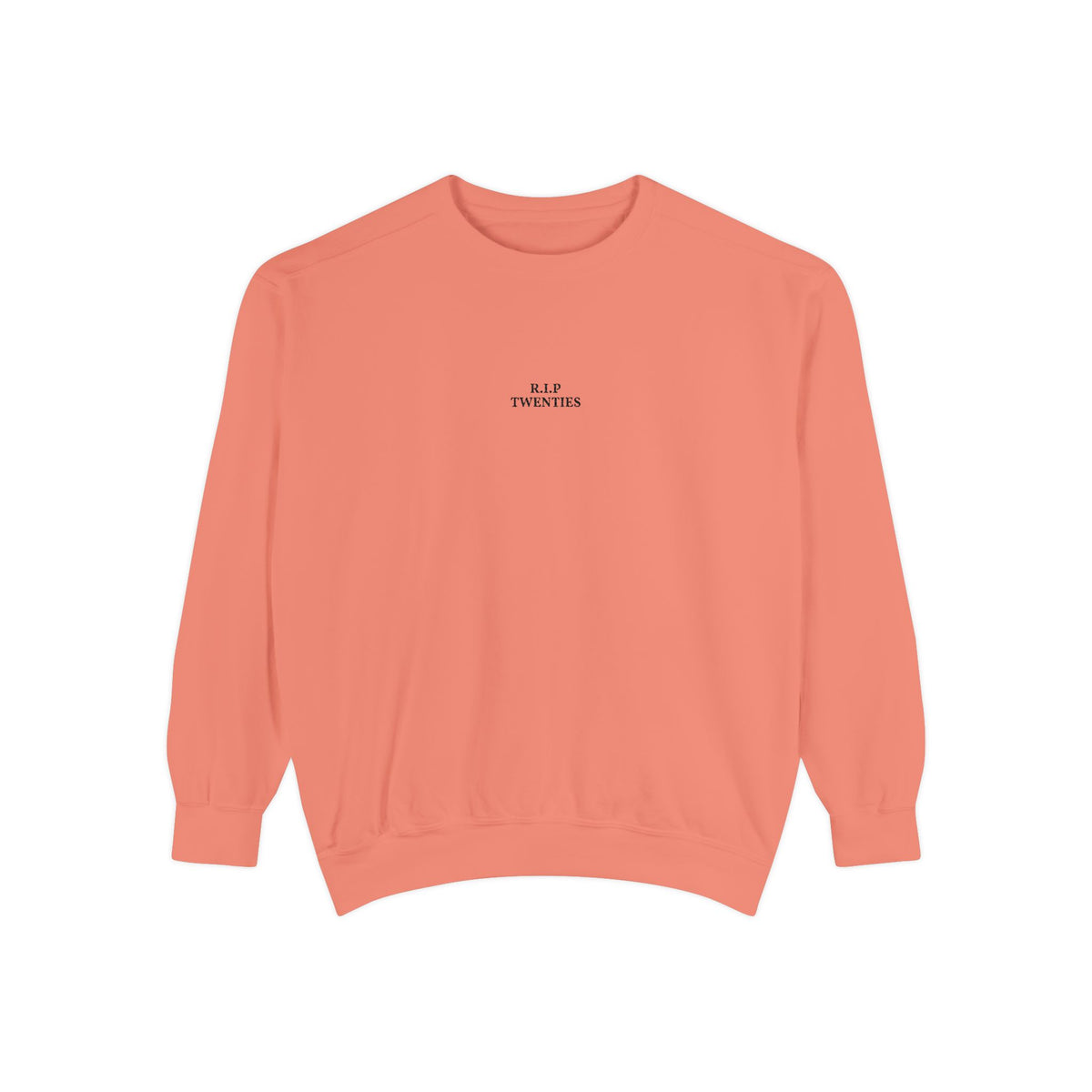Minimalist "Be Kind" White Sweatshirt — Small Chest Text Crewneck
