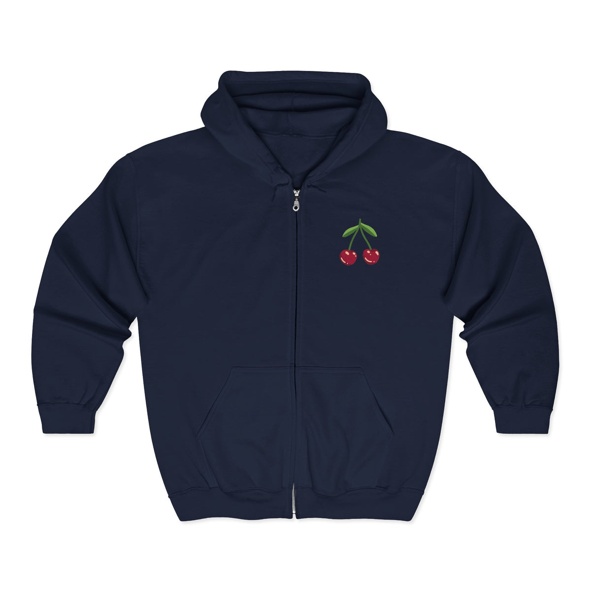 XOXO Script Zip Hoodie – Black Full‑Zip Sweatshirt with Bold Back Graphic