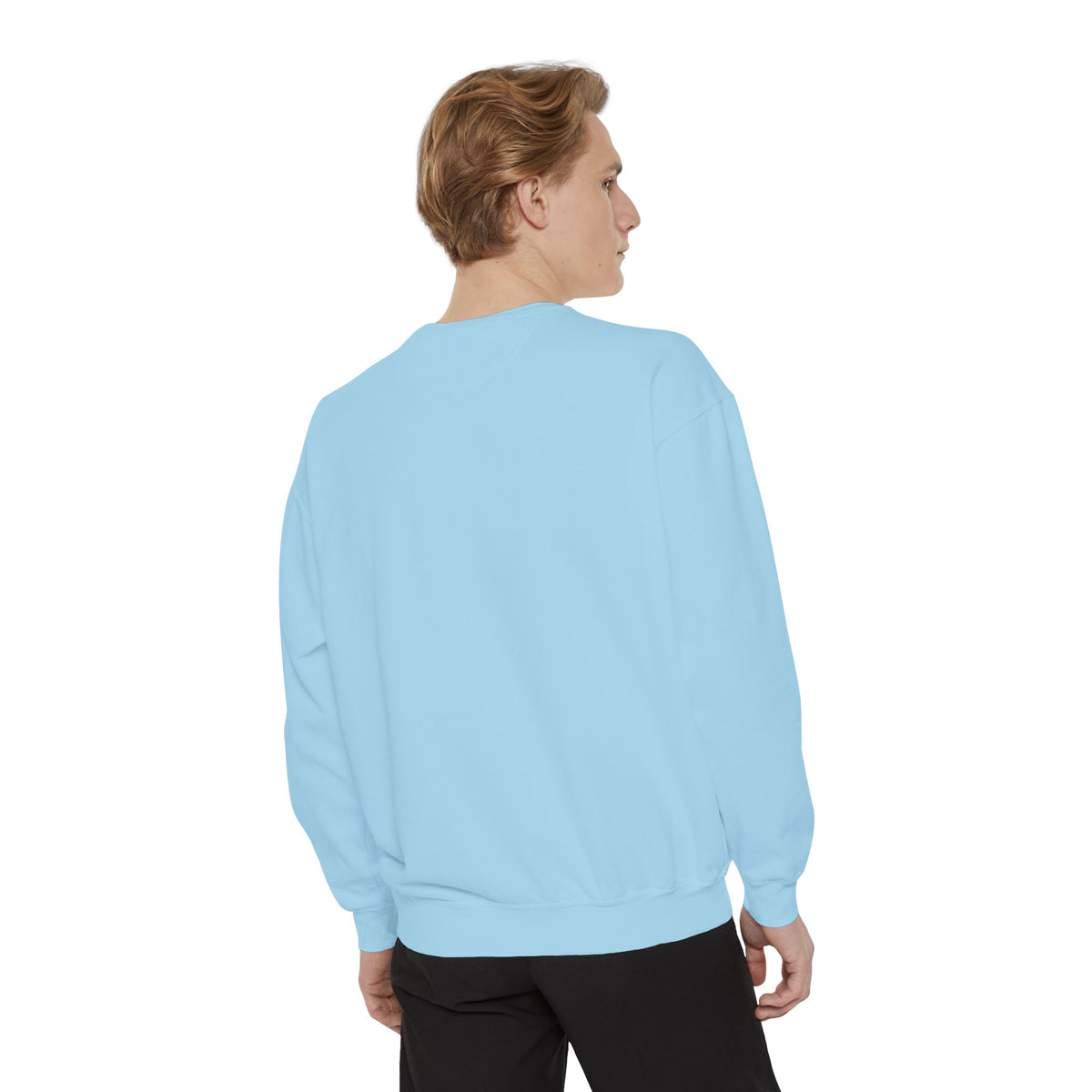 Minimalist "Be Kind" White Sweatshirt — Small Chest Text Crewneck