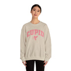 Crewneck Sweatshirt — Minimal Line Art Heart "I (heart) you" Back Design
