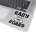 Baby and Dog on Board Sticker — Cute Car Decal for New Parents & Pet Owners