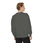 Minimalist "Be Kind" White Sweatshirt — Small Chest Text Crewneck