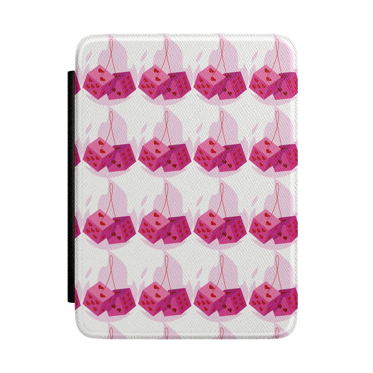 Kindle Case - Pink Dice Pattern Protective E-Reader Cover