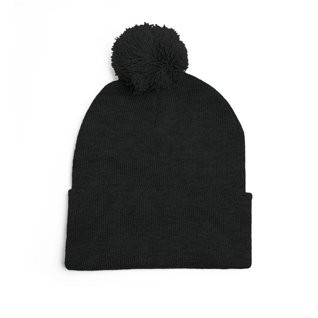 Embroidered Pom-Pom Beanie — "You Are Berry Special" Cute Strawberry Knit Hat