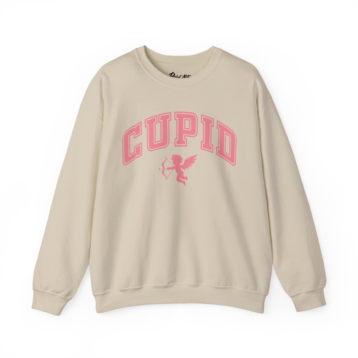 Crewneck Sweatshirt — Minimal Line Art Heart "I (heart) you" Back Design