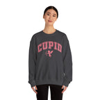 Crewneck Sweatshirt — Minimal Line Art Heart "I (heart) you" Back Design
