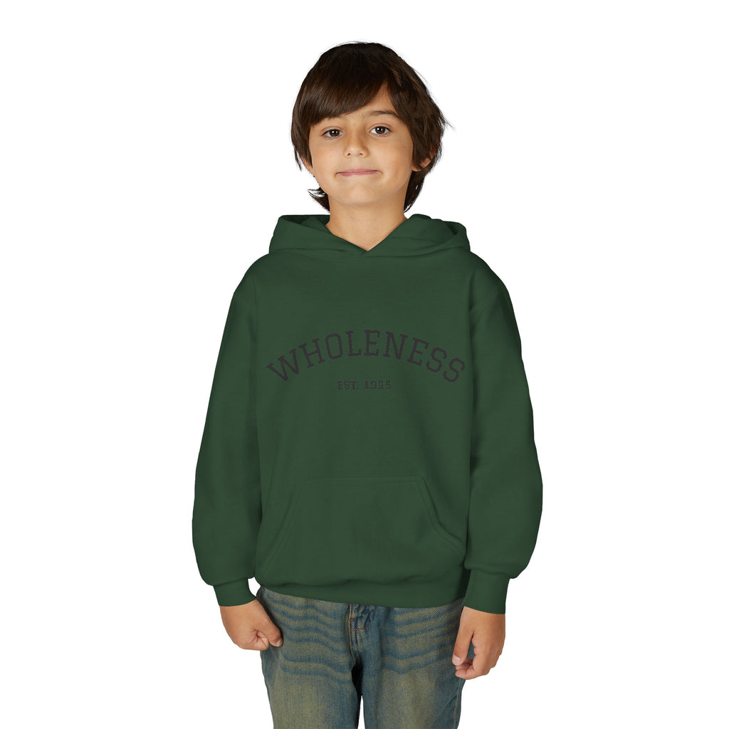 Wholeness Youth Hoodie – Vintage 'EST. 1995' Arch Logo