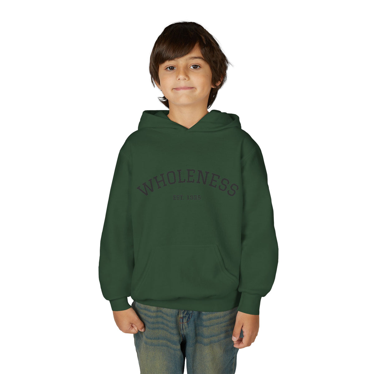 Wholeness Youth Hoodie – Vintage 'EST. 1995' Arch Logo